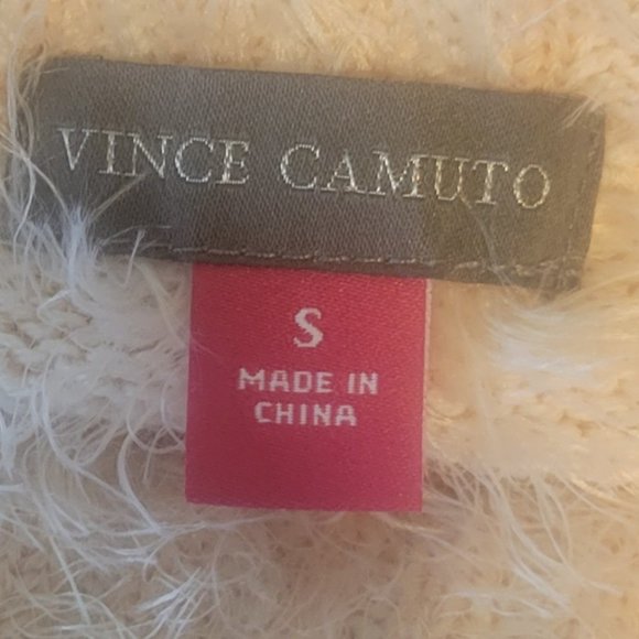 Vince Camuto Chunky Turtleneck Mixed Yarn Eyelash Intarsia Sweater - Picture 7 of 10